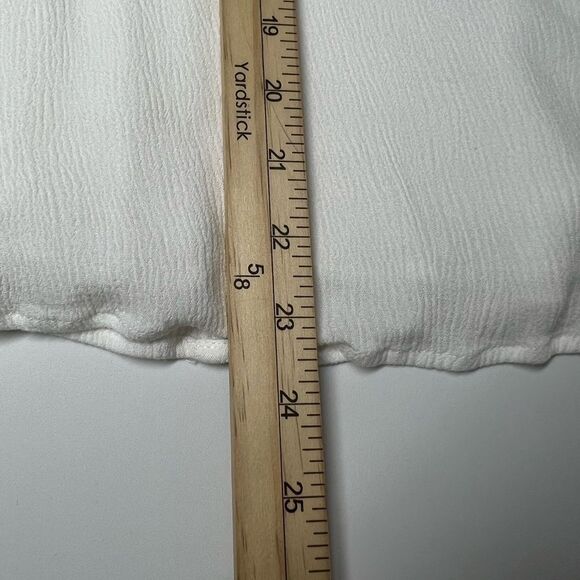 Lulu's Dress White Mini Off The Shoulder Criss Cross Summer Dress Size M - Picture 10 of 14